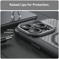 Carbon Fiber Texture MagSafe Phone Case for iPhone 14 Series