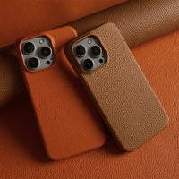 Full Grain Genuine Leather Phone Case for iPhone 15 Series