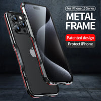 Aluminum Alloy Metal Frame Shockproof Case for iPhone 15 Series