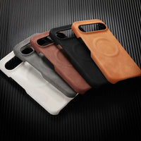 Ultra-Thin Magnetic Matte PU Leather Case for Google Pixel 9 Series