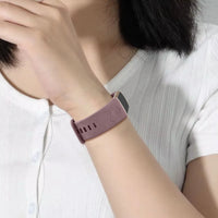 Flower Engraved Silicone Watchband for Fitbit Charge 6