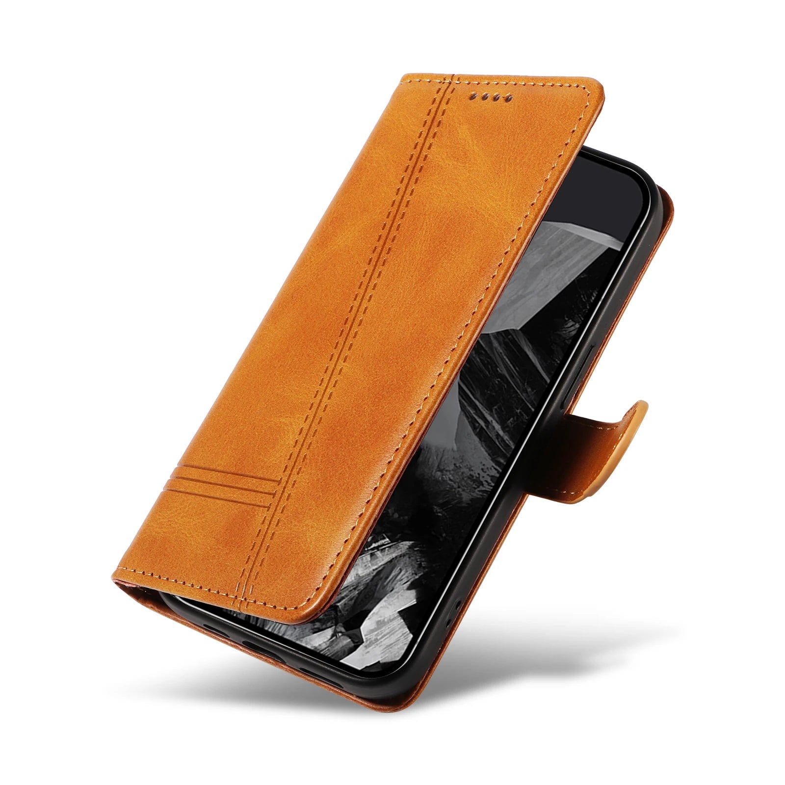 Luxury Flip PU Leather Wallet Case with Card Slots for Google Pixel 8 Series