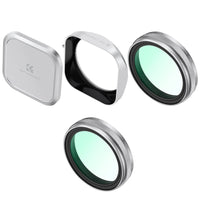 K&F Concept MCUV Black Mist 1/4 Filter Kit with Metal Square Lens Hood for Fujifilm X100 Series