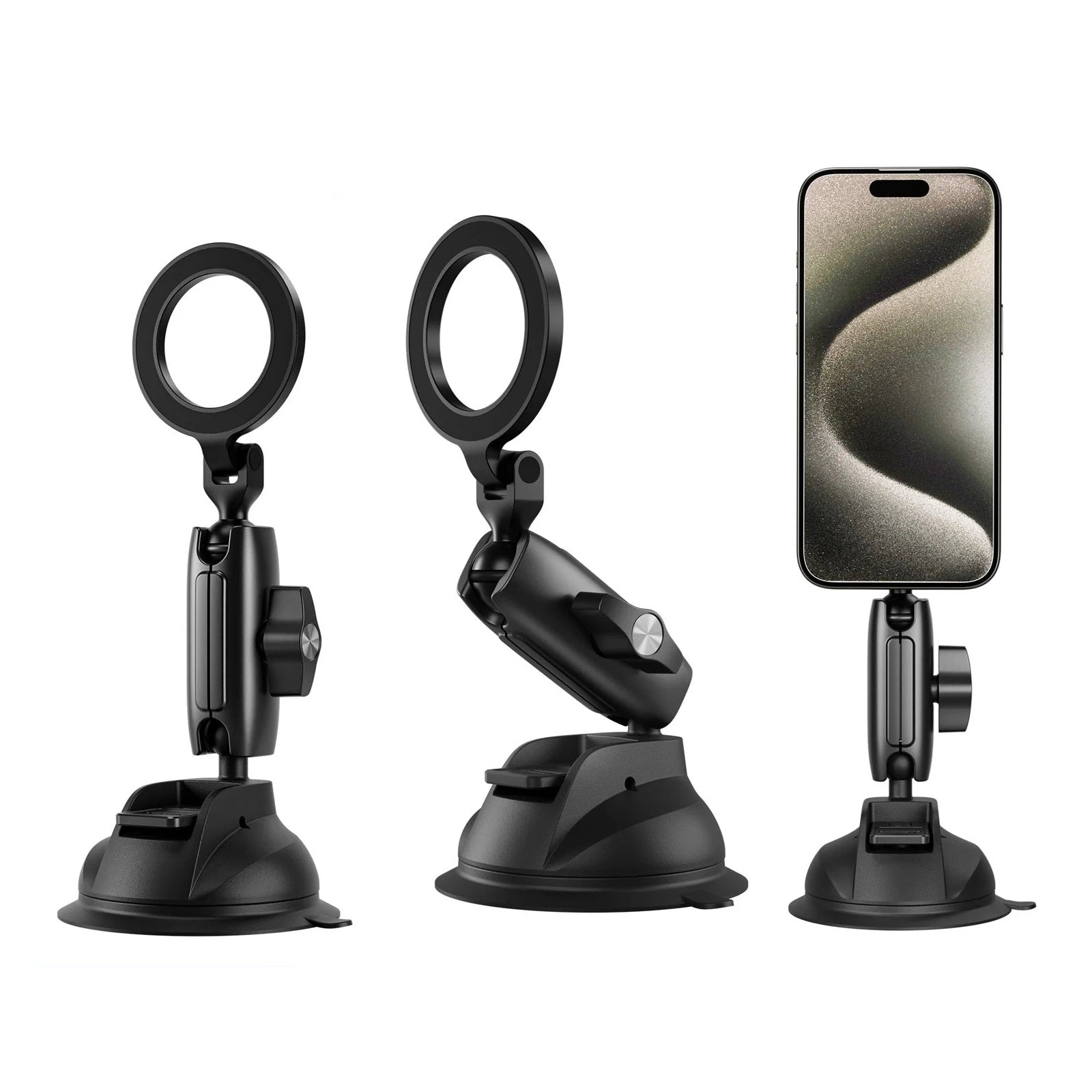 Magnetic Car Phone Holder with Suction Cup