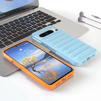 3D Pill Capsule Transparent Soft TPU Shockproof Anti-Drop Protective Phone Case for Google Pixel 8 Series