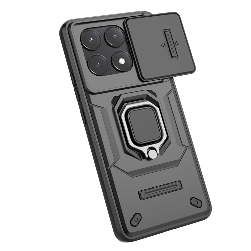 Sliding Window Armor Shockproof Phone Case for Xiaomi Redmi K70 Series