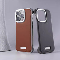 Premium Leather Frameless Case for iPhone 15 Series