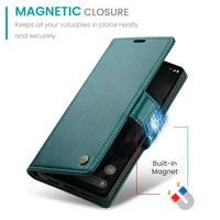 Magnetic Block Leather Shell Wallet Funda Book Case for Google Pixel 8 Series