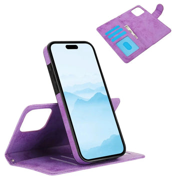 Wrist Strap Wallet Case with Card Holder & Kickstand for iPhone 14 Series – Stylish Protection & Convenience