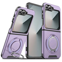 Magnetic Heavy Duty Armor Case with Ring Holder for Samsung Galaxy Z Flip 6