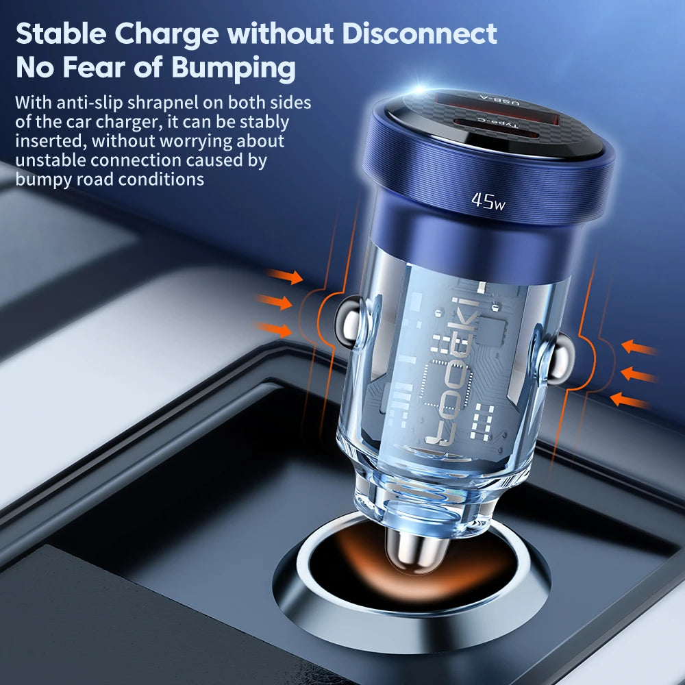 Toocki 45W USB-C Car Charger