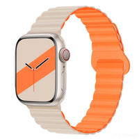 Lightweight Silicone Band with Magnetic Buckle for Apple Watch