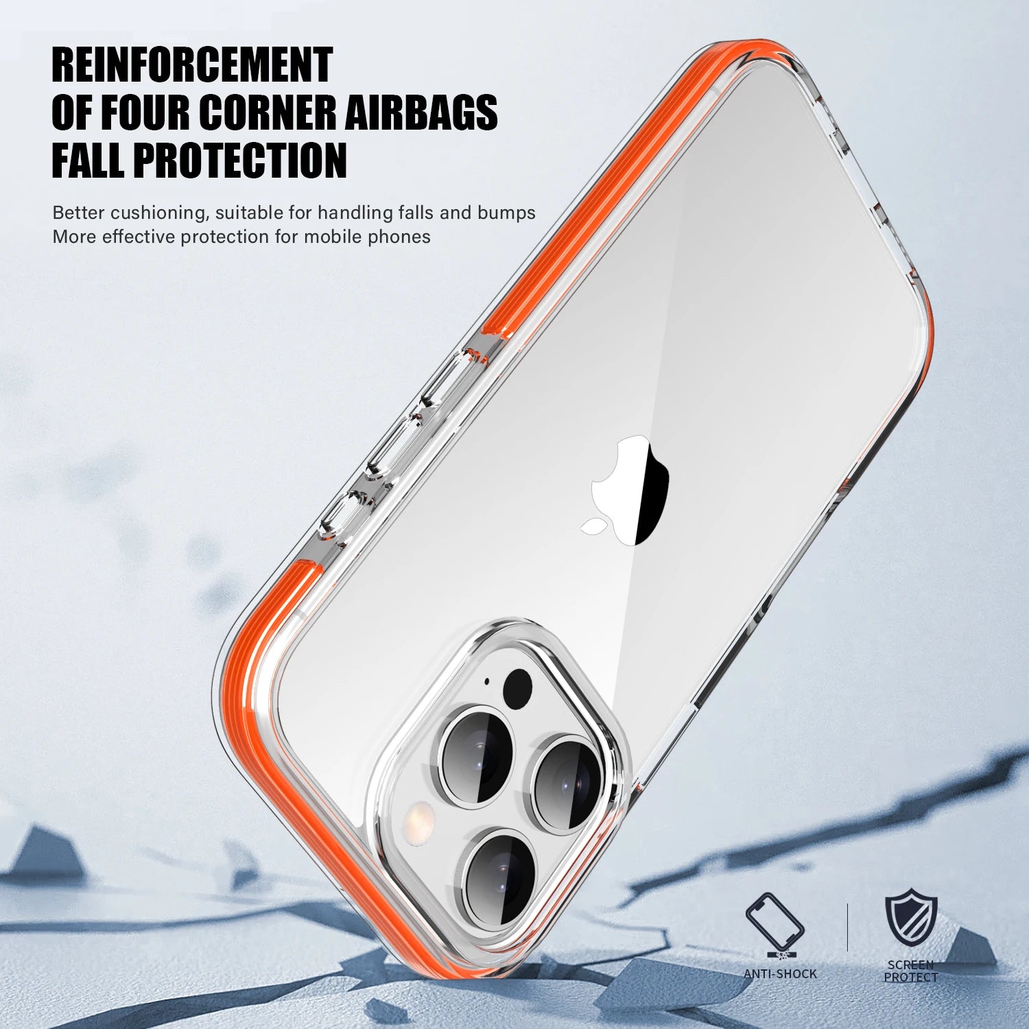 Clear Shockproof Case for iPhone 16 Pro & iPhone 16 Pro Max