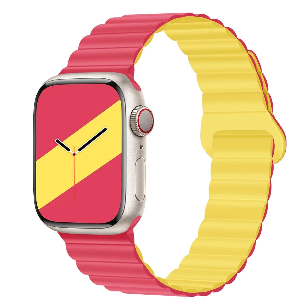 Lightweight Silicone Magnetic Band for Apple Watch