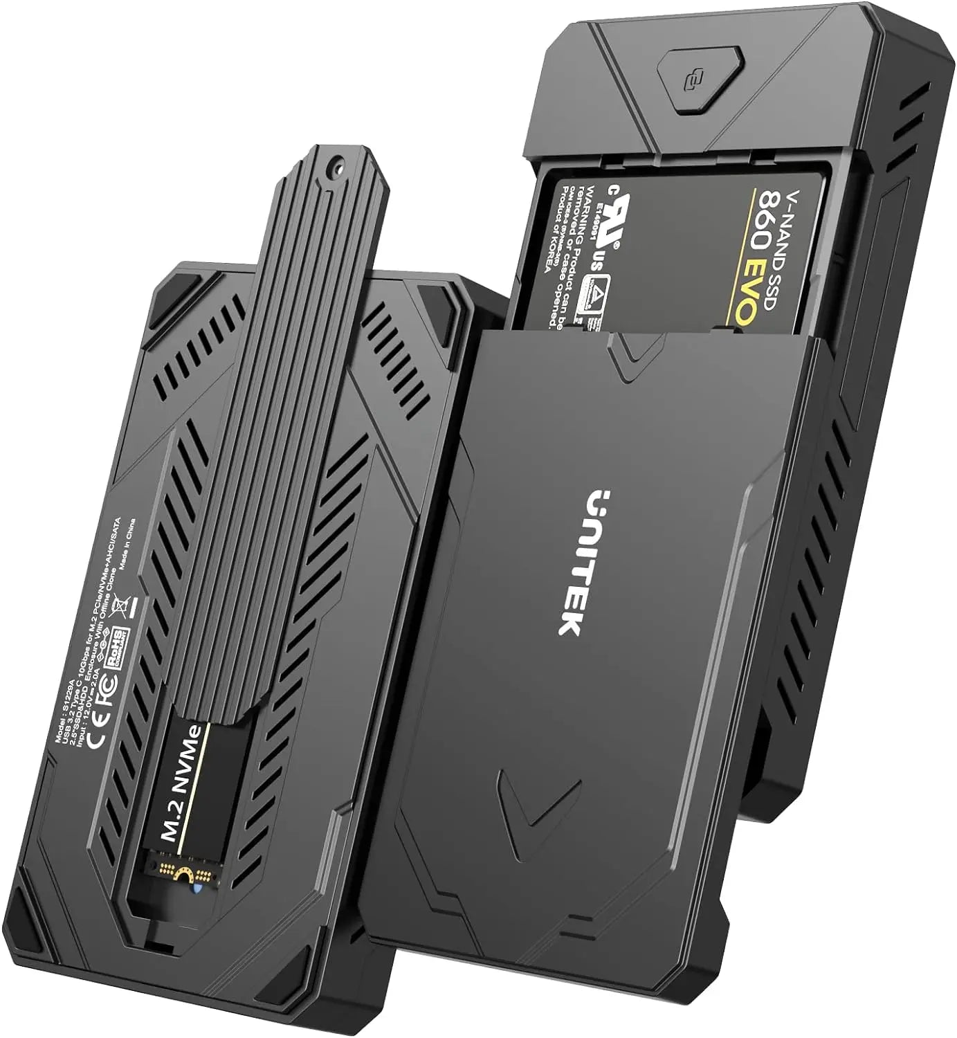 Unitek M.2 USB-C 3.2 to SATA NVMe Solid State Drive Case