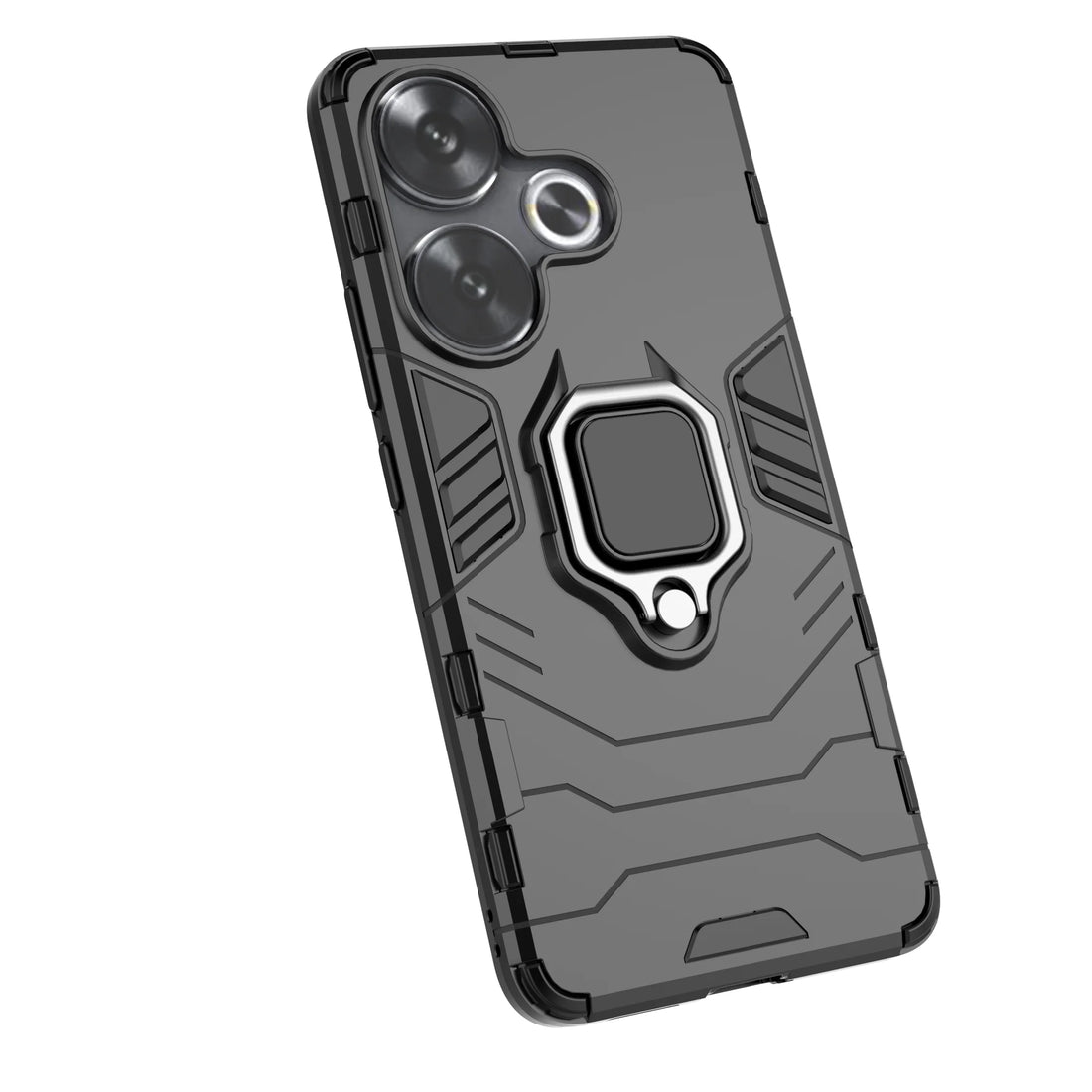 Xiaomi Poco F6 Armor Case with Finger Ring Holder Stand