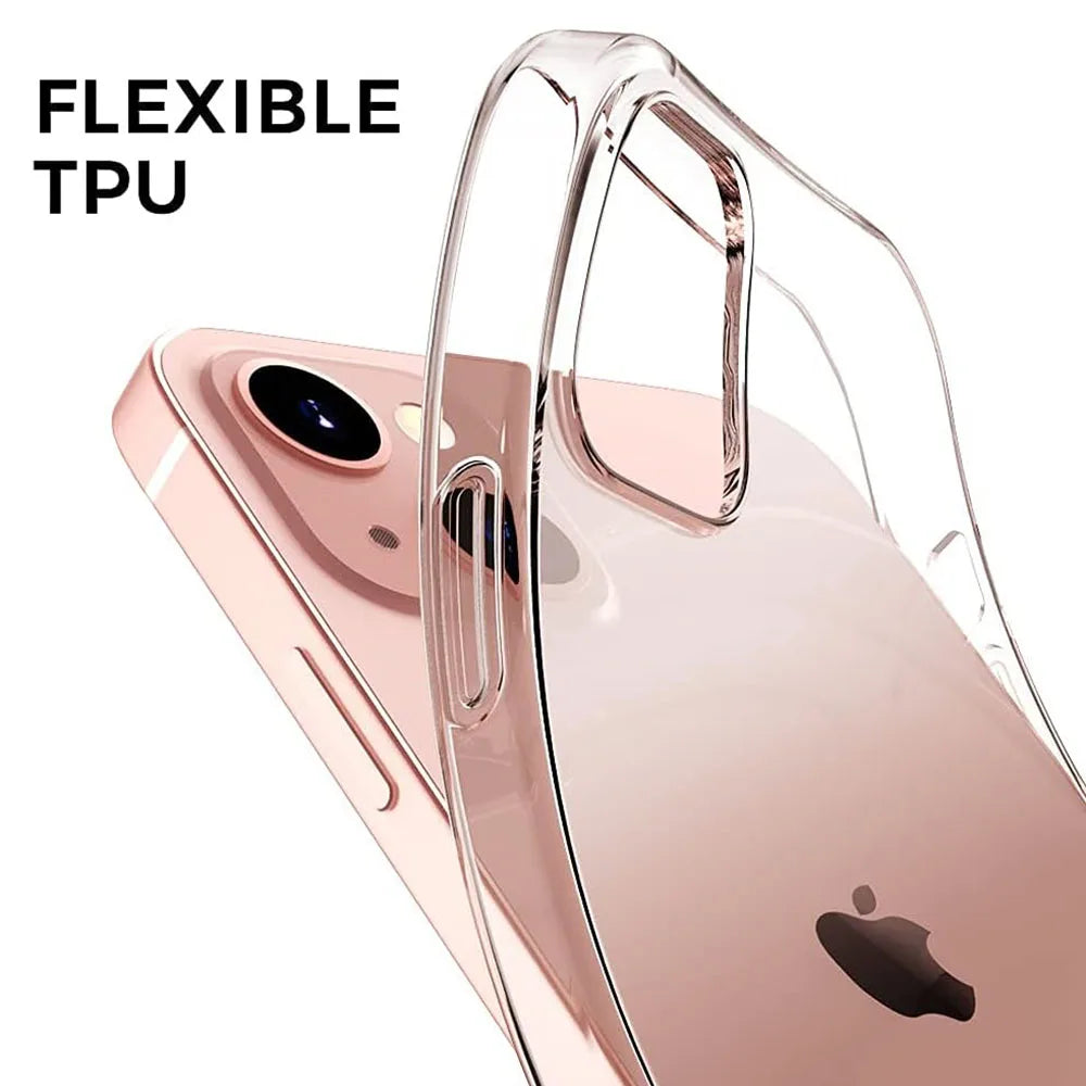 High-Quality Transparent Clear Silicone Soft Case for iPhone 14 Series