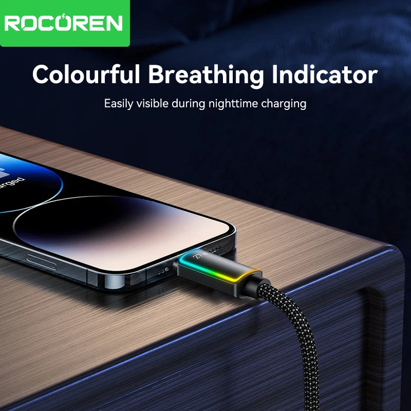 Rocoren PD 27W USB-C to Lightning Data Cable