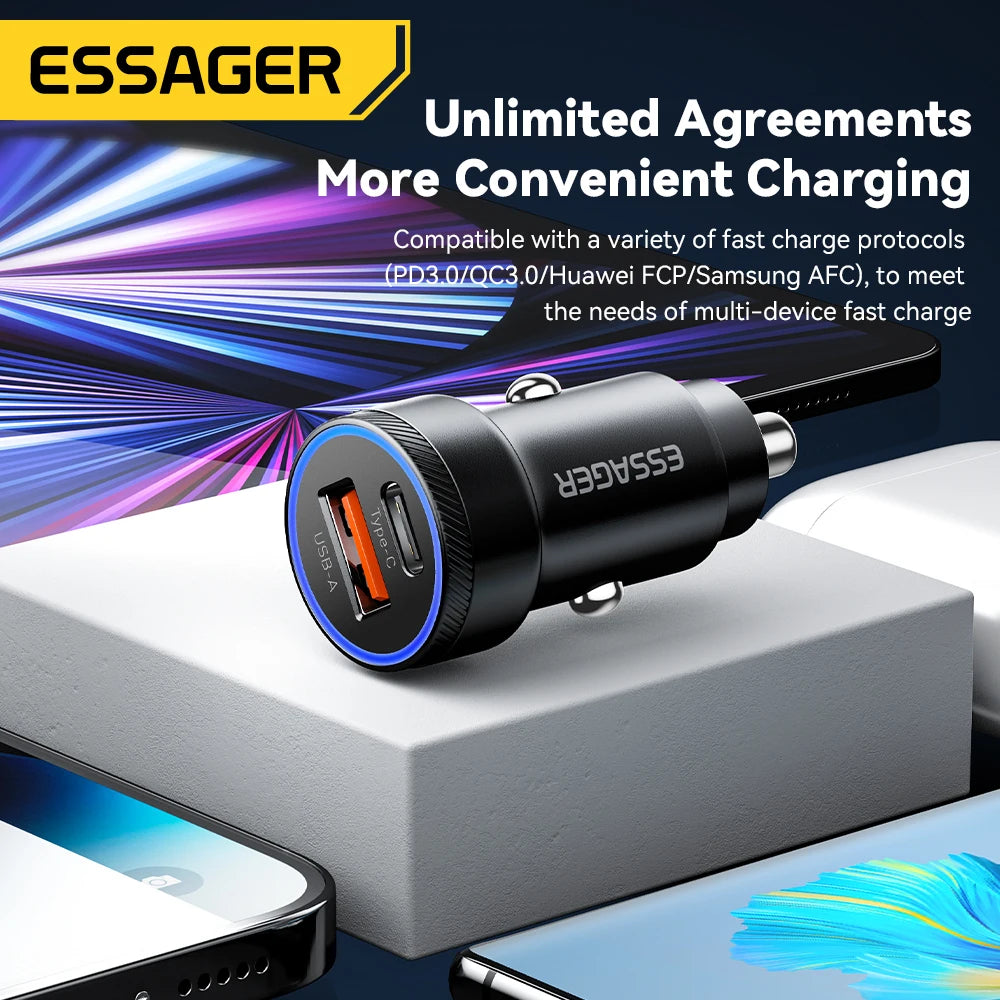 Essager 54W USB Car Charger