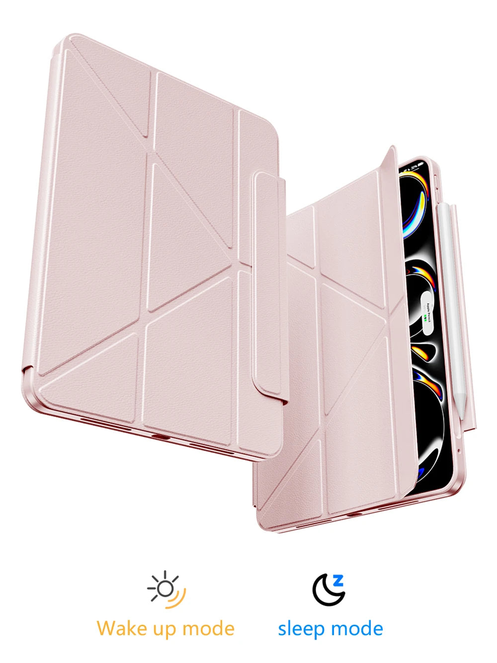 Powerful Magnetic Trifold Stand Case for iPad Pro (2024)