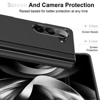 Shockproof Anti-Falling Black Phone Case with Kickstand for Samsung Galaxy Z Fold 5