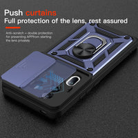 Slide Camera Protection Ring Stand Shockproof Armor Phone Cover Case for Oppo Reno 11 Series