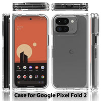 Airbag Shockproof Clear Case for Google Pixel 9 Pro Fold - Soft TPU + Acrylic