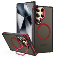 Armor Shockproof Magnetic Case with Metal Lens Bracket for Samsung Galaxy S25 Series