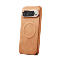 Ultra-Thin Magnetic Matte PU Leather Case for Google Pixel 9 Series