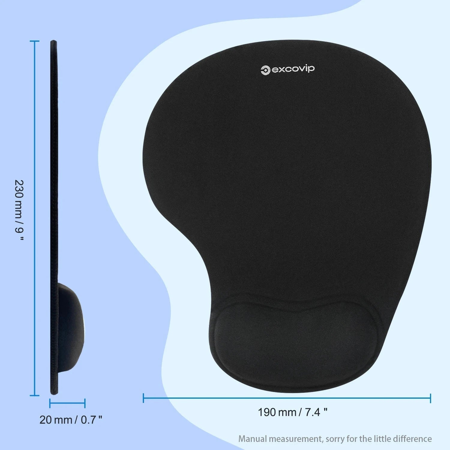 Ergonomic Mouse Pad with Silicone Wrist Support – Effortless Support and Style