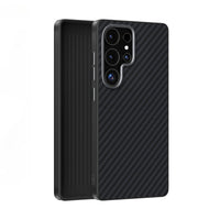 Samsung Galaxy S24 Series Shockproof Case with Carbon Fiber Leather and Magnetic Design