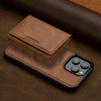 2-in-1 Magnetic Leather Detachable Wallet Case with RFID Blocking for iPhone 16 Series