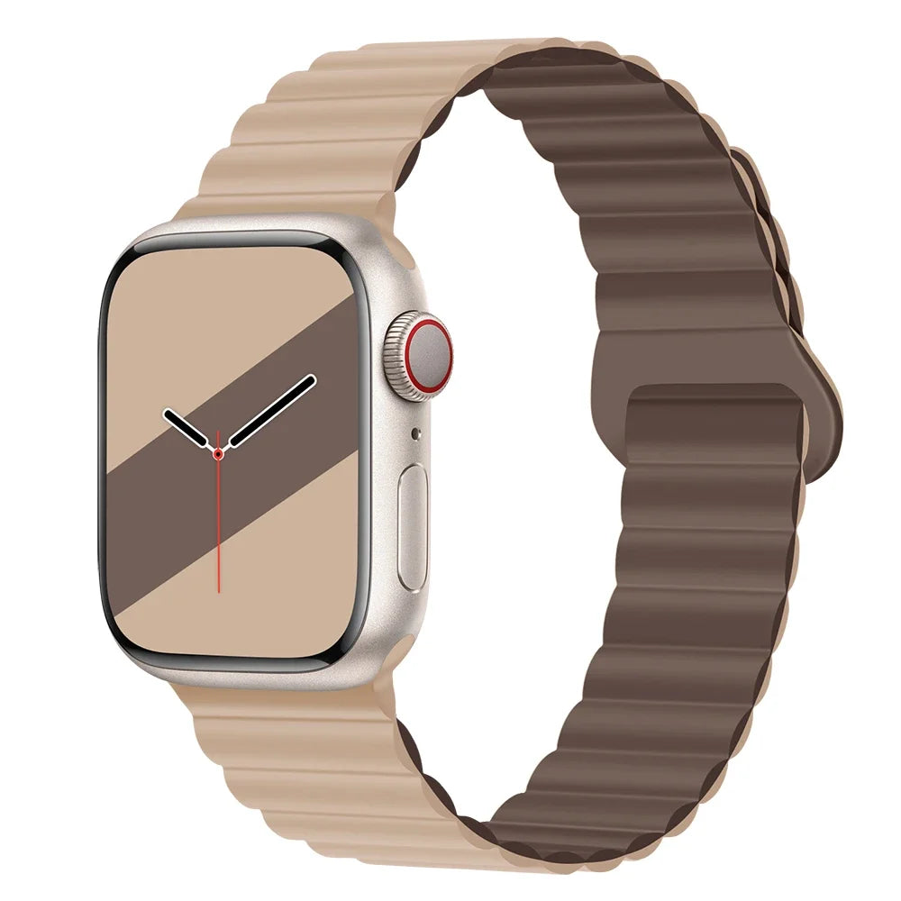 Lightweight Silicone Magnetic Band for Apple Watch