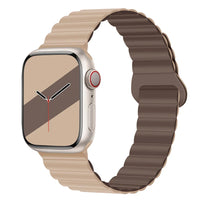 Lightweight Silicone Band with Magnetic Buckle for Apple Watch