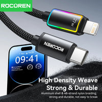 Rocoren PD 27W USB-C to Lightning Data Cable