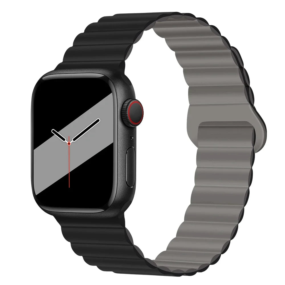 Lightweight Silicone Magnetic Band for Apple Watch