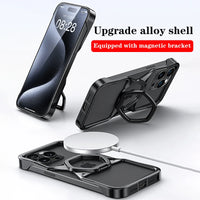 Heavy Armor Hexagon Hollow Aluminium Metal Case for iPhone 15 Series