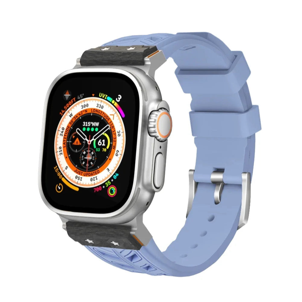 Carbon Fiber Fluororubber Strap for Apple Watch