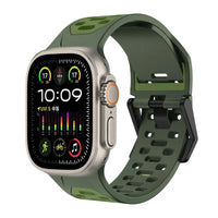 Breathable Two-Color Replacement Strap for Apple Watch