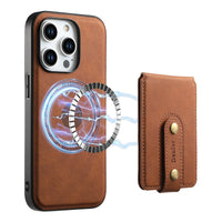 2-in-1 Magnetic Vertical Card Holder Phone Case with Removable Wallet Pocket for iPhone 14 Series