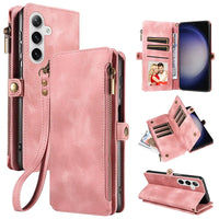 Zipper Flip Leather Wallet Case for Samsung Galaxy S25 Series