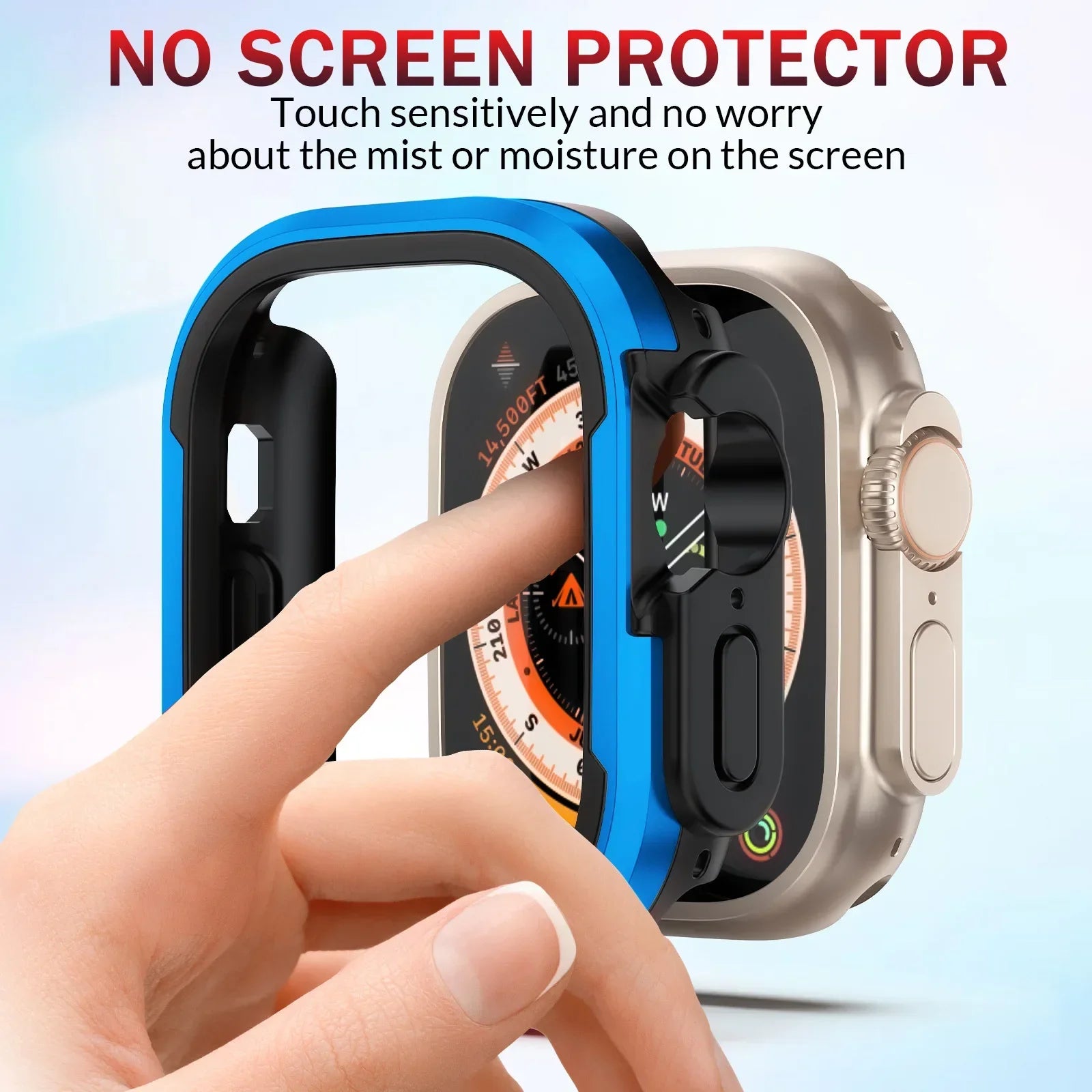 Aluminum Alloy Case with TPU Bumper for Apple Watch