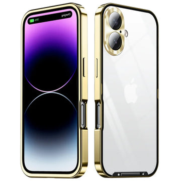 Premium Clear Case with Aluminum Lens Protector for iPhone 16 Series