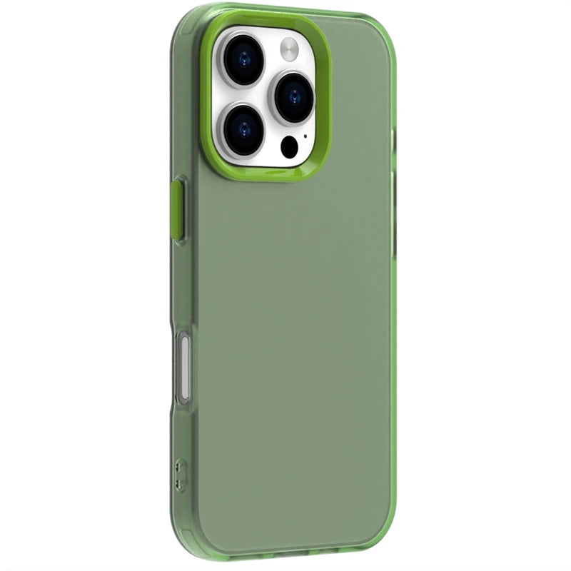 Frosted Transparent Silicone Case for iPhone 16 Series