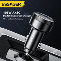 Essager 105W Car Charger with Digital Display