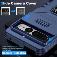 Ultimate Shockproof Slide Camera Protection Phone Case with Ring Stand for Google Pixel 9 Series