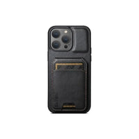 Shockproof Leather Wallet Case with Card Slots for iPhone 16 Series