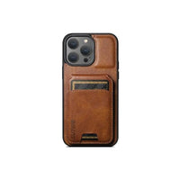 Shockproof Leather Wallet Case with Card Slots for iPhone 16 Series