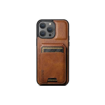 Shockproof Leather Wallet Case with Card Slots for iPhone 16 Series