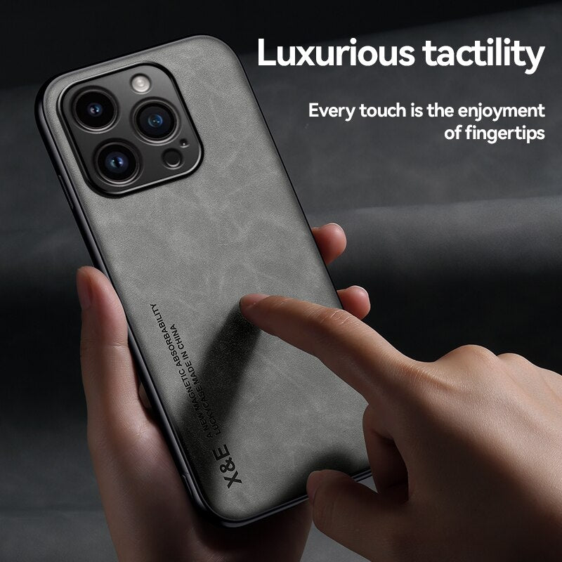 Luxury Leather Case for iPhone 15 Series